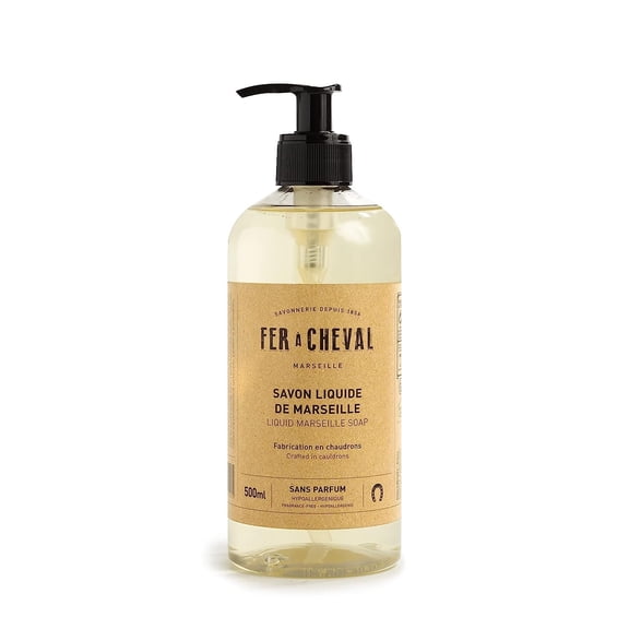 FER CHEVAL - Marseilles Liquid Soap - Unscented - Pump Dispenser 16.9 oz