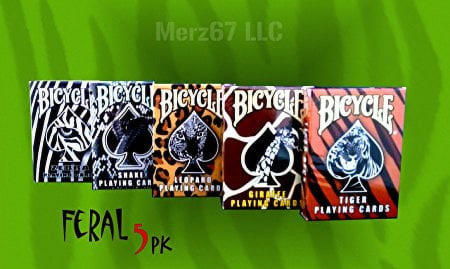 FERAL 5 Pack Bicycle Playing Cards