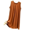 thumbnail image 1 of FEREMO Modal Dress Women's Sleeveless Mid-Length Pajamas Sleepgown Home Wear Nightdress, 1 of 2