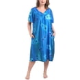 thumbnail image 1 of FEREMO Nightgowns for Women Plus size Short Sleeve House Dress with Pockets, 1 of 5