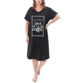 thumbnail image 1 of FEREMO Plus Size Nightgowns for Women V Neck Short Sleeve Nightshirts Sleepwear, 1 of 4