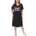 thumbnail image 1 of FEREMO Plus Size Nightgowns for Women V Neck Short Sleeve Nightshirts Sleepwear, 1 of 5