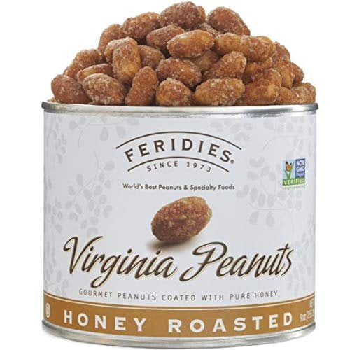 Feridies Virginia Peanuts Honey Roasted 9oz Can