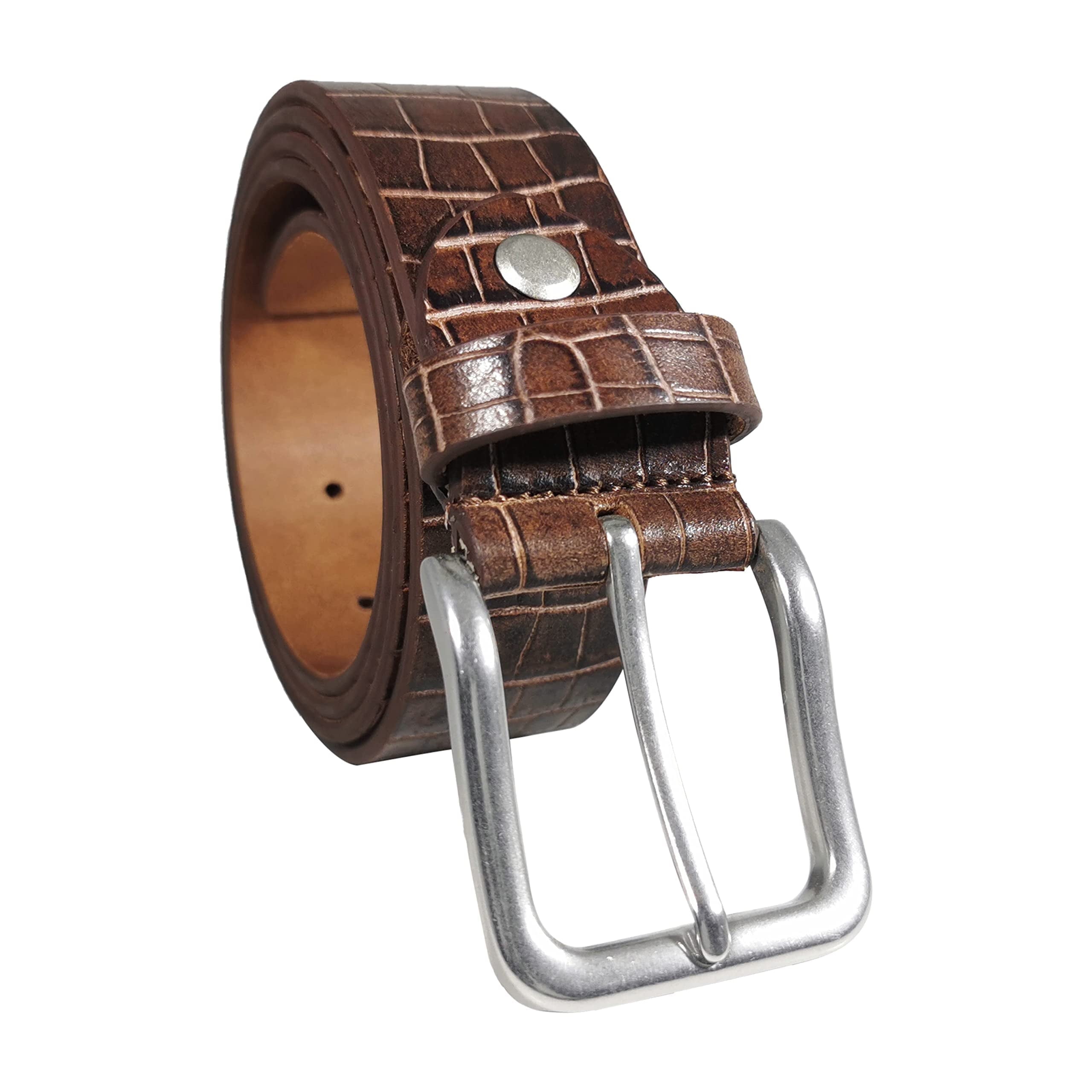 mens leather dress belt