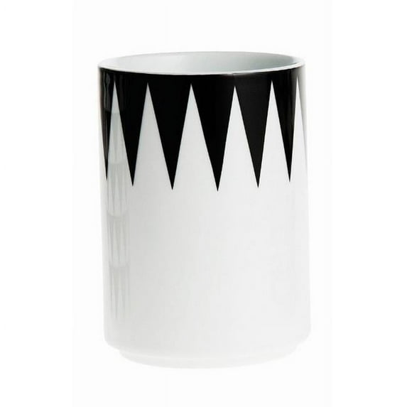 FERM LIVING 5324 2.75" x 4" Porcelain Geometry Cup 2