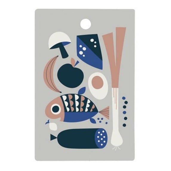 FERM LIVING 5426 Cutting Boards W: 19.5 x H: 29.5 cm - Grocery Cutting Board - Grey