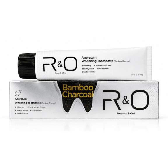 FERNA LABS Bamboo Charcoal Whitening Toothpaste, Hydroxyapatite Formula, Fresh Breath Toothpaste, Gentle Oral Care, 3.5 oz