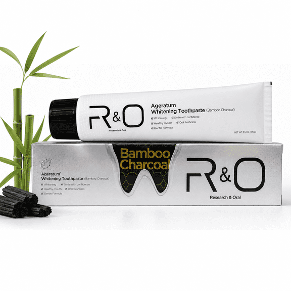 FERNA LABS Bamboo Charcoal Whitening Toothpaste, Hydroxyapatite Formula, Fresh Breath Toothpaste, Gentle Oral Care, 3.5 oz