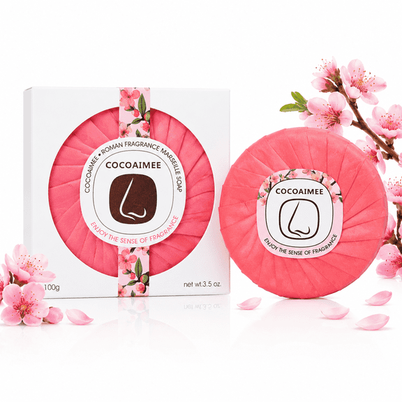 FERNA LABS Peach Blossom Plant Based Bar Soap for Dry Sensitive Skin 3.5oz