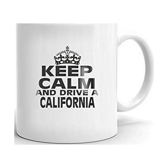 FERRARI CALIFORNIA Keep Calm and Drive Coffee Tea Ceramic Mug Office Work Cup Gift 11 oz