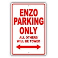 thumbnail image 1 of FERRARI ENZO Parking Only All Others Will Be Towed Ridiculous Funny Novelty Garage Aluminum Sign 8"x12" Plate, 1 of 1