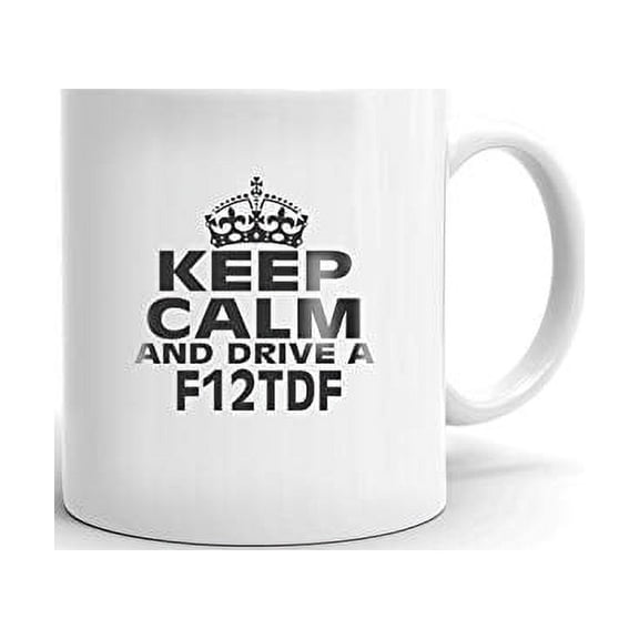 FERRARI F12TDF Keep Calm and Drive Coffee Tea Ceramic Mug Office Work Cup Gift 11 oz
