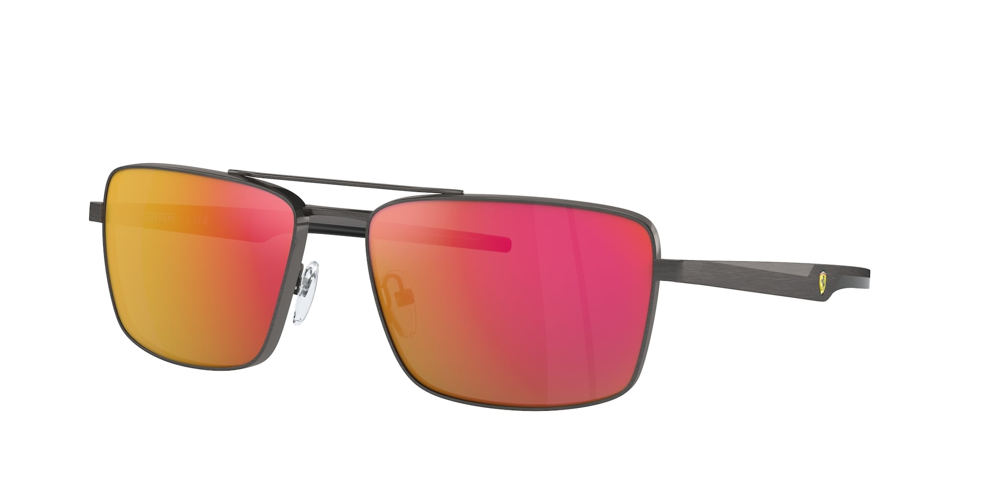 FERRARI SCUDERIA FZ5001 109 6Q Dark Gunmetal Mirror Red 60 mm Men's Sunglasses