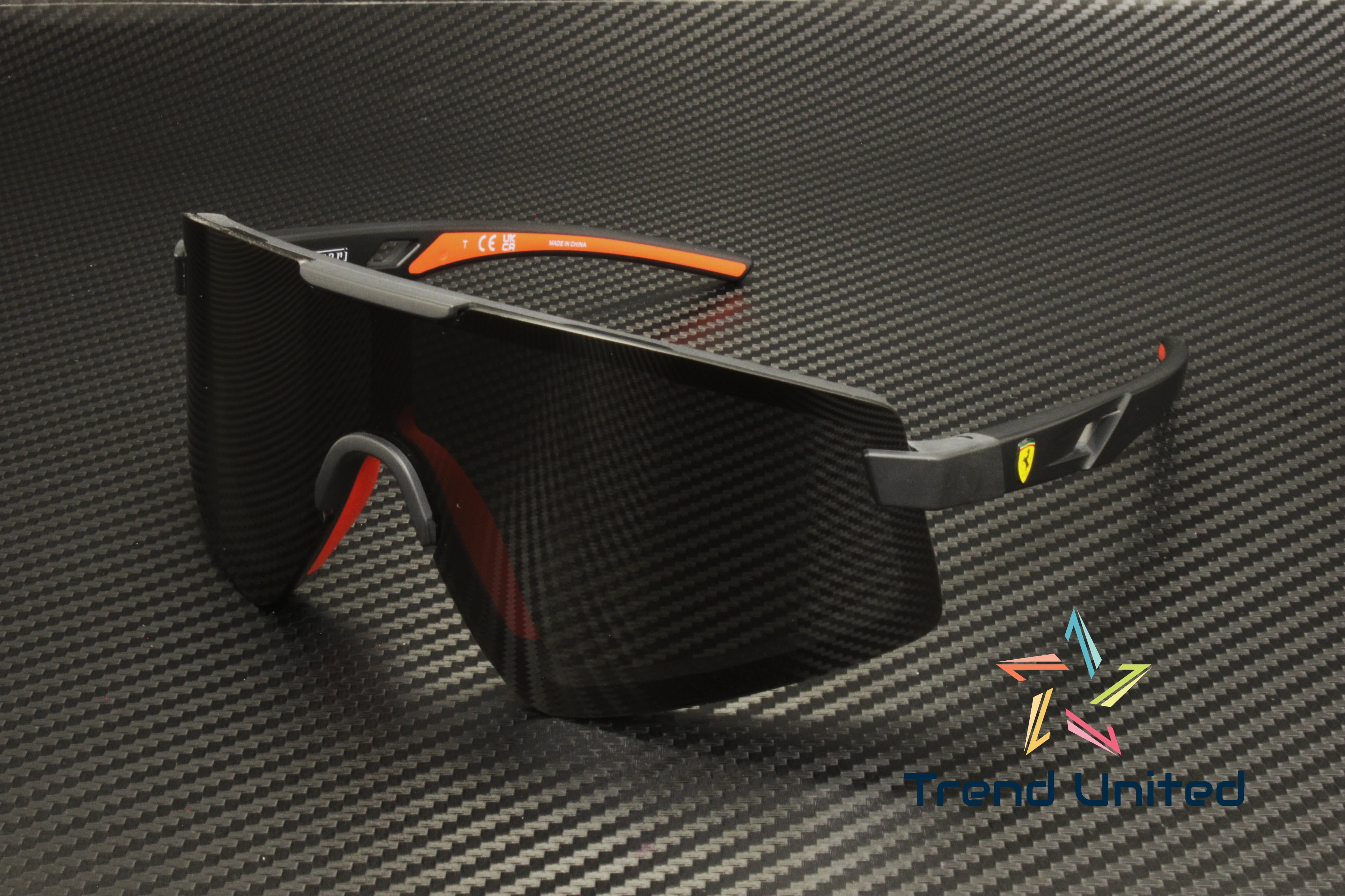 FERRARI SCUDERIA FZ6009U 504 87 Matte Black Grey 47 mm Men's Sunglasses