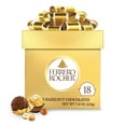 thumbnail image 1 of Ferrero Rocher Gourmet Hazelnut Milk Chocolate Gift Box, 18 Individually Wrapped Chocolates, 7.9 oz, 1 of 15