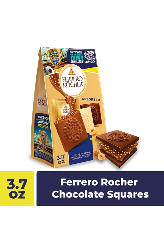 Premium Assorted chocolate squares, Individually Wrapped Chocolates, Great for Sharing or Gifting, 3.7 oz