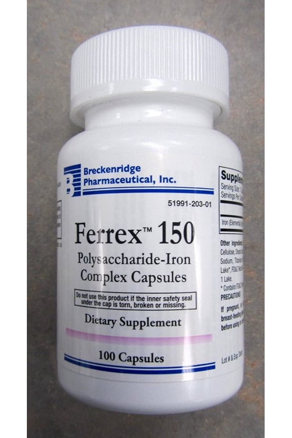 FERREX 150 CAPSULES 100*Non Blister* BRECKENRIDGE