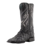 FERRINI Mens Bronco Square Toe Boots, Color Black, Size 10.5-D