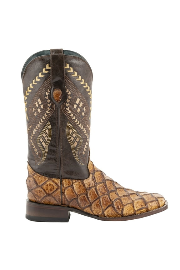 Adult Male Bronco S-Toe Boots, Color: Cigar, Size: 9-D (4339361090D)