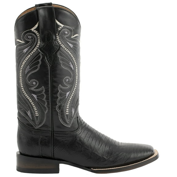Ferrini 11193-04 Black Teju Lizard-13in Black Top  10 D
