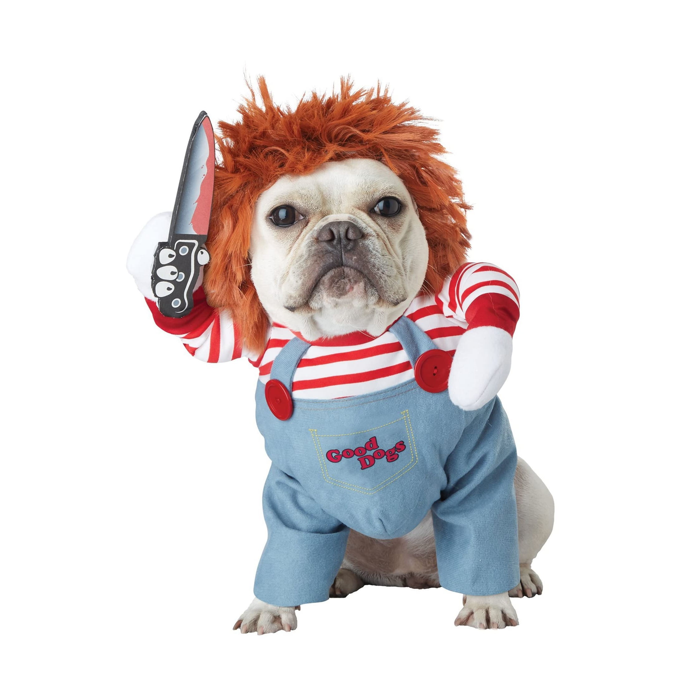 FERSWE Pet Deadly Halloween Costume Dog Funny Costume Halloween Christmas Cosplay Outfits Cute Clothes Adjustable Party Dress Up Apparel Accessories for Small Medium Large Dogs Walmart