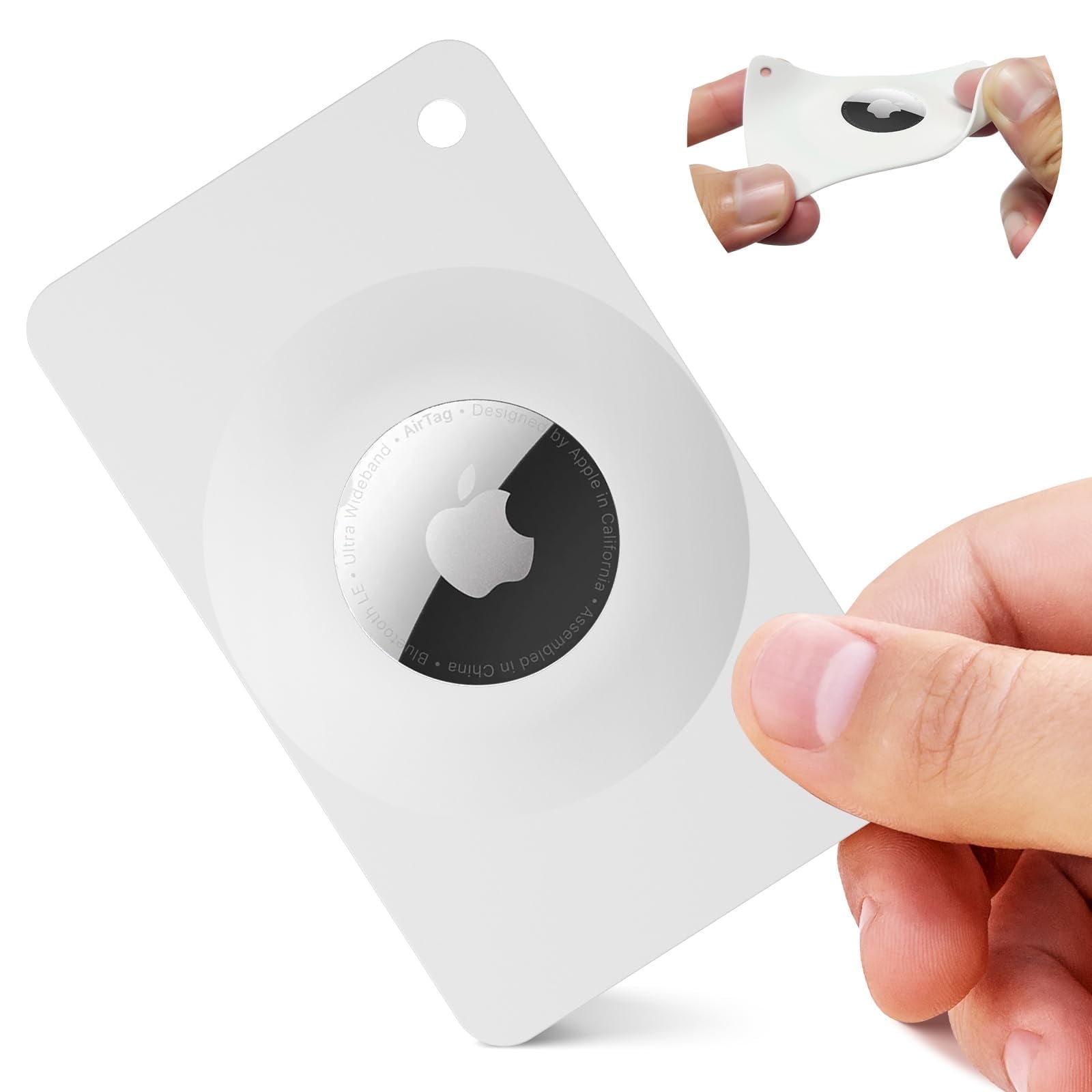 Cute Mandala AirTag Wallet Case For Women - Slim Leather Front Pocket Purse With Built-in Card Slots