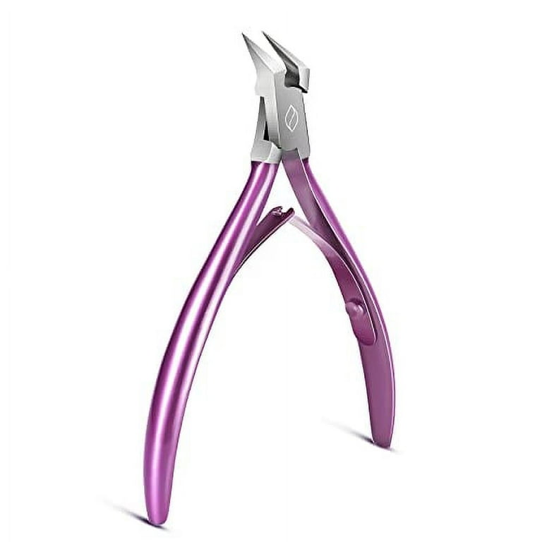 FERYES Toenail Clipper Straight Blade for Ingrown and Thick Nails - Stainless Steel and Sharp Pointed Tip Ingrown Nail Clipper Wide Jaw Toe Nail