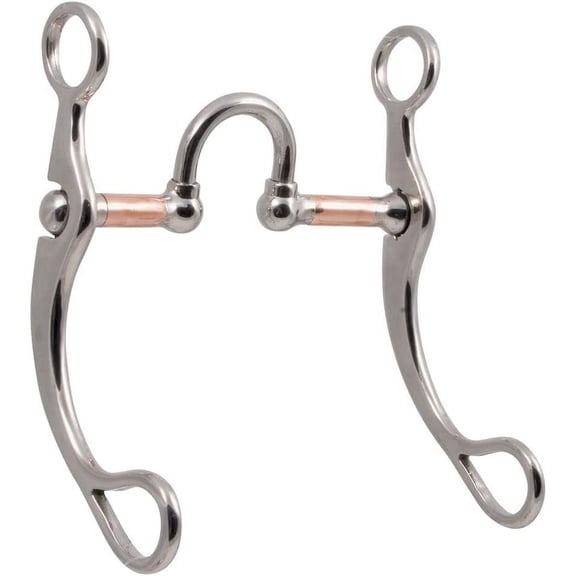 FES Competition Jointed Correction | For Advanced Level Horses | Pinchless Design | Enhances Salivation | Medium Port Swivel | Ideal For Western Horses