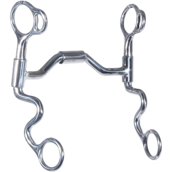 FES Horse Bit Western Jointed Port/Roller Mouth | Encourages Suppling & Balance | Independent Side Movement | Faster Reaction Time | Pinchless Design | Stainless Steel Construction