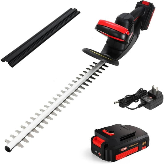 FESAS 22" Cordless Hedge Trimmer, 20V Bush Trimmer, Handheld Hedge Cutter, Grass Shrub Trimmer