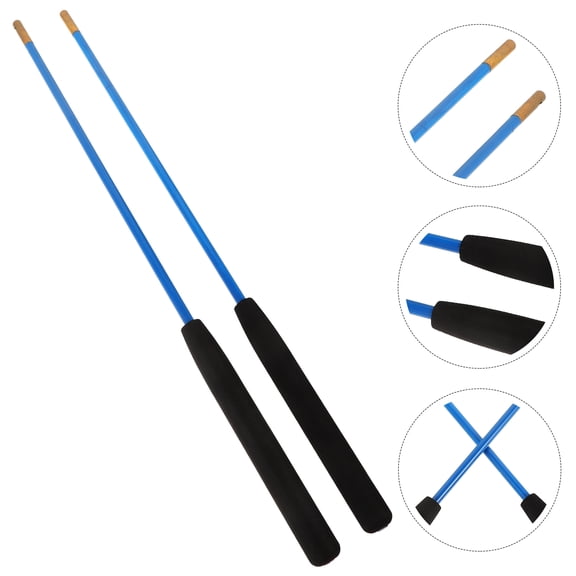 FESTFENDS 1 Pair Diabolo Handstick Chemical Fiber Copper Tip String Attachment Juggling Tricks 44.5x0.7x0.7in