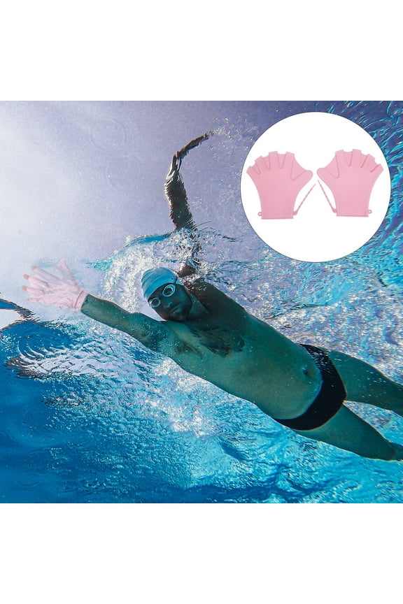 1 Pair of Aqua Gloves Adjustable for Surfing Surfing Pink