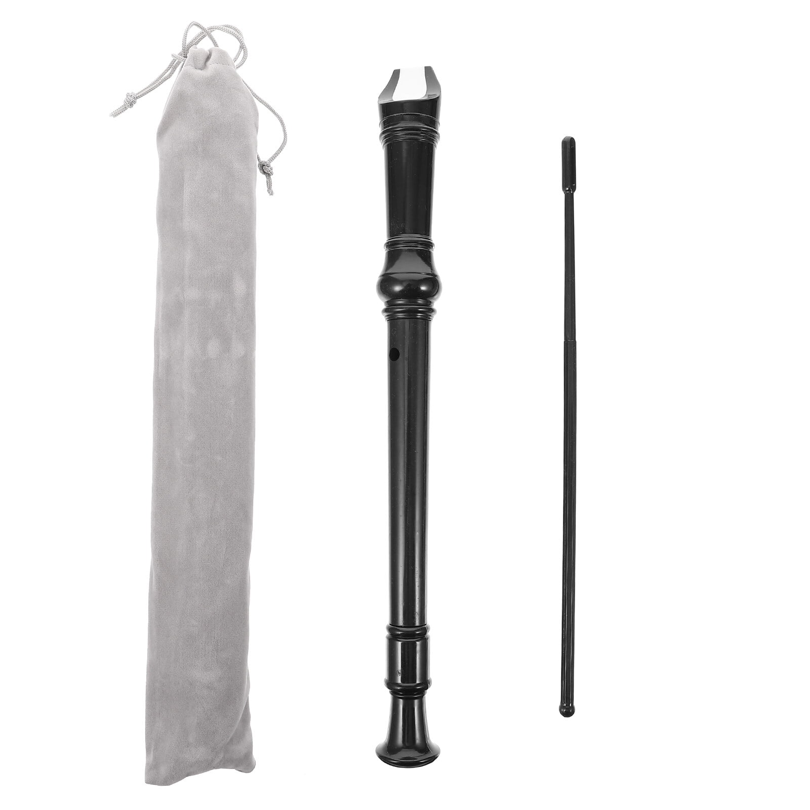 FESTFENDS Soprano Recorder Instrument for Kids ABS Material Black 1 Set ...