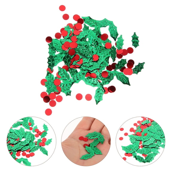 FESTFENDS 1 Set of 45g Christmas Themed Confetti Plastic Small Sequins for Party Wedding Birthday Decor