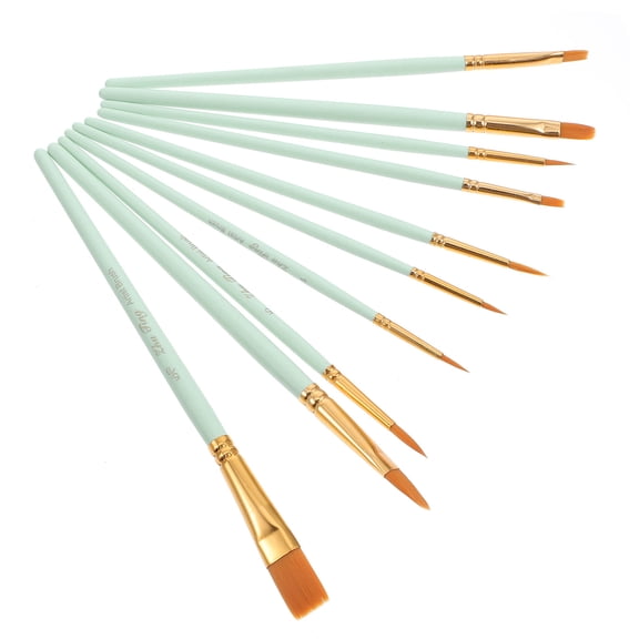 FESTFENDS Watercolor Painting Brush Green Aluminum 1Set 0.8X0.5X7.5In Reliable Nylon