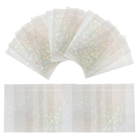 FESTFENDS 100Pcs PVC Card Protectors for Trading Cards Waterproof for Gamers