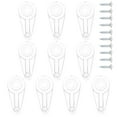 thumbnail image 1 of FESTFENDS Glass Panel Retainer Clips Silver Cabinet Glass Clamps 100Pcs, 1 of 8