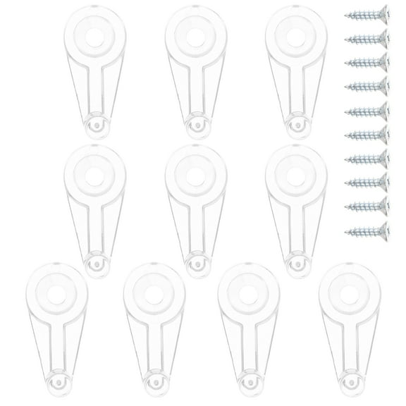 FESTFENDS Glass Panel Retainer Clips Silver Cabinet Glass Clamps 100Pcs