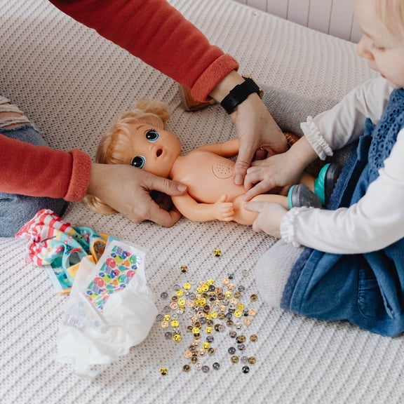 FESTFENDS 100Pcs Tiny Buttons For Doll Clothes Metal Mini Button Pins Light Gold 0.40X0.40X0.10cm