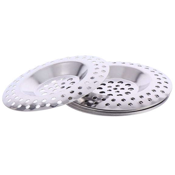 FESTFENDS Silver Drain Filter 10Pcs 3X3X0.2In