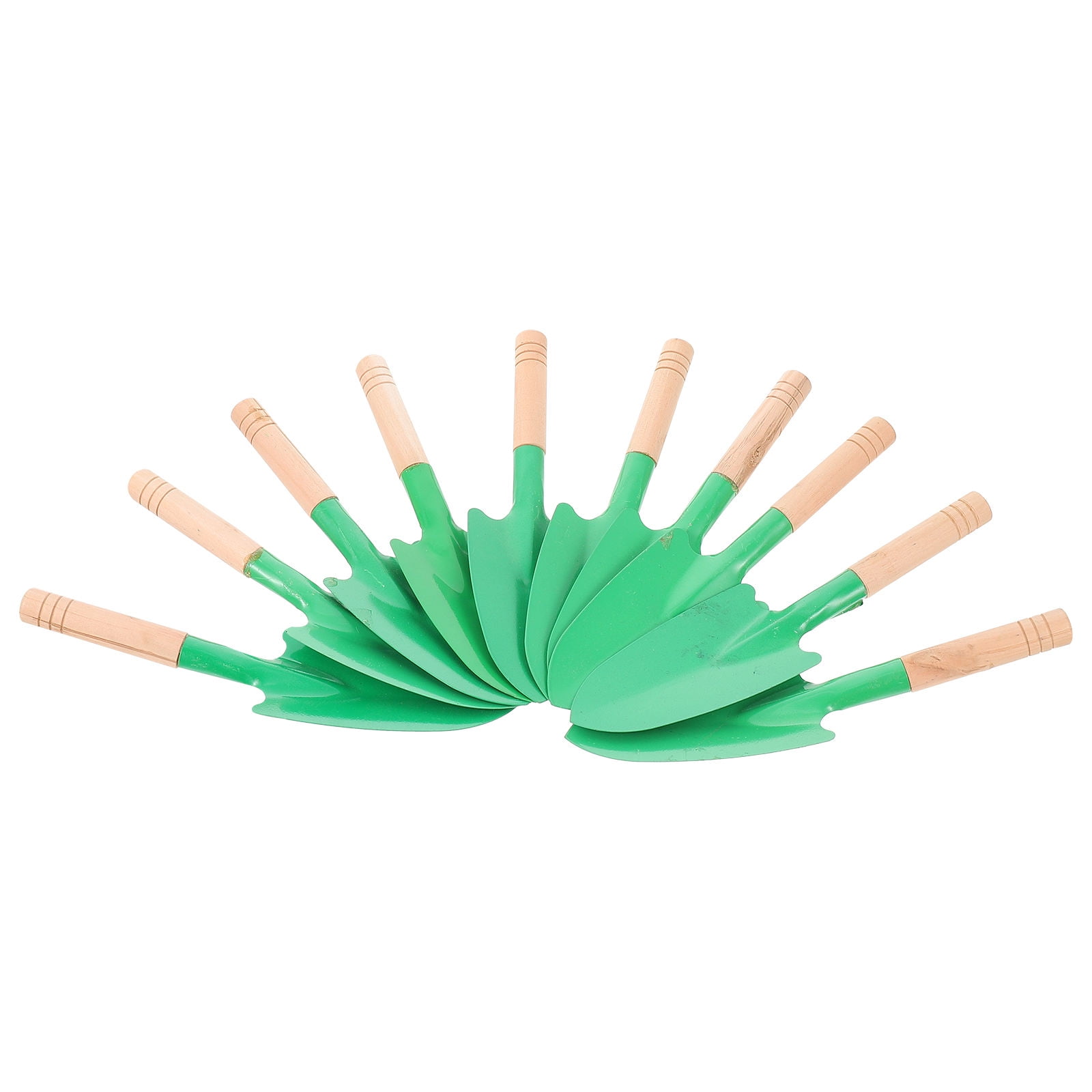 FESTFENDS Mini Garden Shovel Trowel Red Wood 10Pcs Gardening