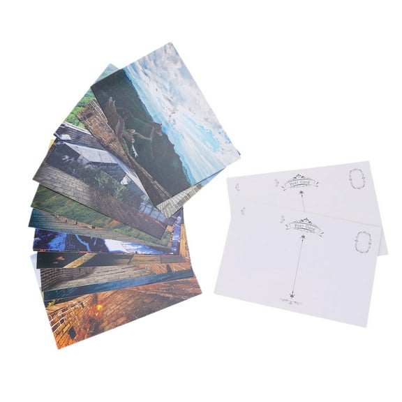 FESTFENDS 15Pcs Travel Postcards Photography Series Assorted Color Premium Paper Collectible Note Sending