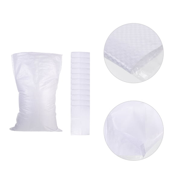 FESTFENDS 16Pcs Sand Bags for Flooding and Flood Control in White Color PP Material