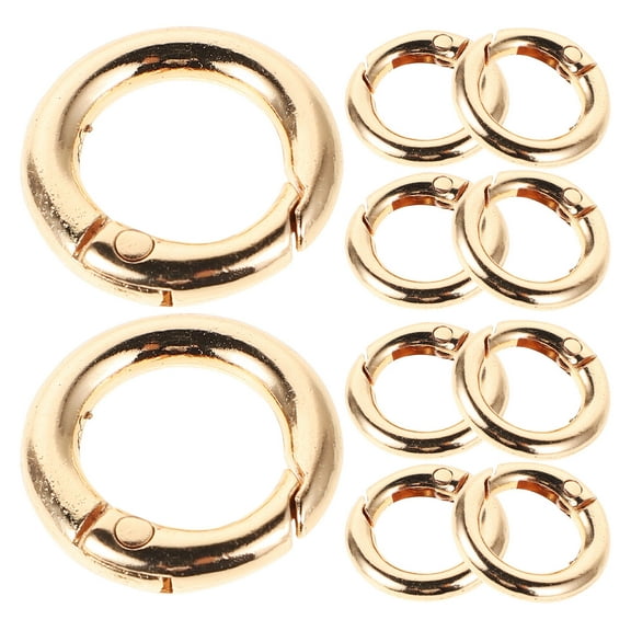 FESTFENDS 16Pcs Small Carabiner Clips Bag Rings with Inner Diameter 0.51in Outer Diameter 0.79in