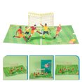 thumbnail image 1 of FESTFENDS 1Pack 3D Football Theme Decor Paper Greeting Cards for Kids Teens Adults Fans 7.9X5.9X0.08In, 1 of 8