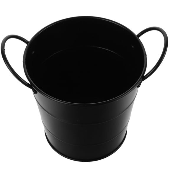 FESTFENDS Iron Flowerpot With Handle Planter 1Pcs for Indoor Decoration
