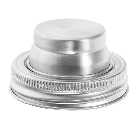 FESTFENDS Seasoning Shaker Mason Jar Grinder Silver Silicone 1Pack