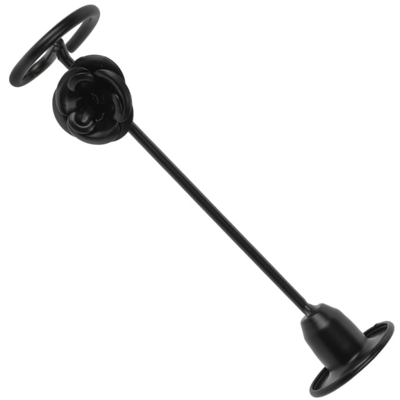 FESTFENDS Candlesticks Holder Black Metal 1Pack