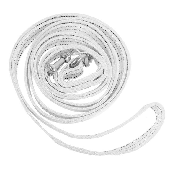 FESTFENDS Car Tow Ropes Tow Strap White Polyester 1Pcs for Outdoor Use