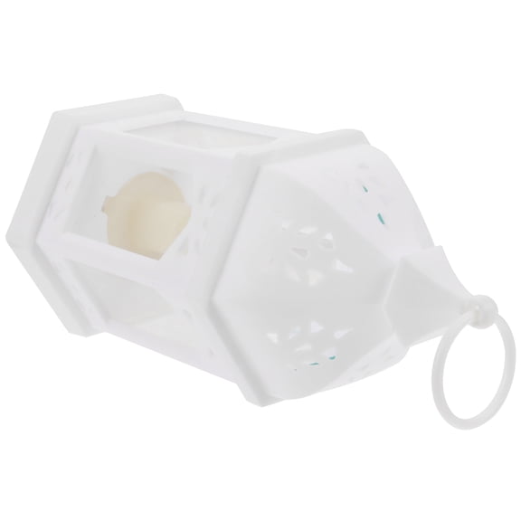 FESTFENDS 1Pcs Decorative Lanterns for Candles White Iron Christmas Style Ornament